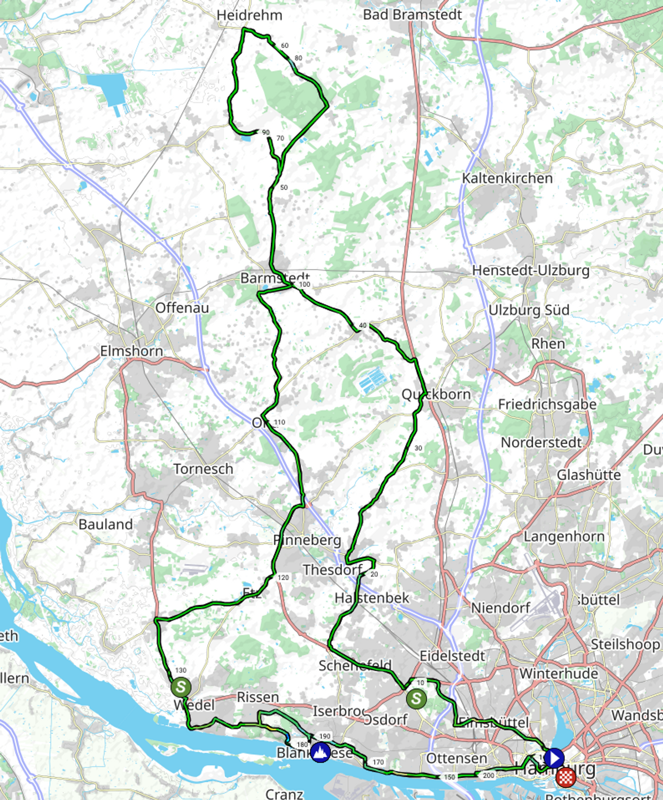 BEMER Cyclassics 2023 route map