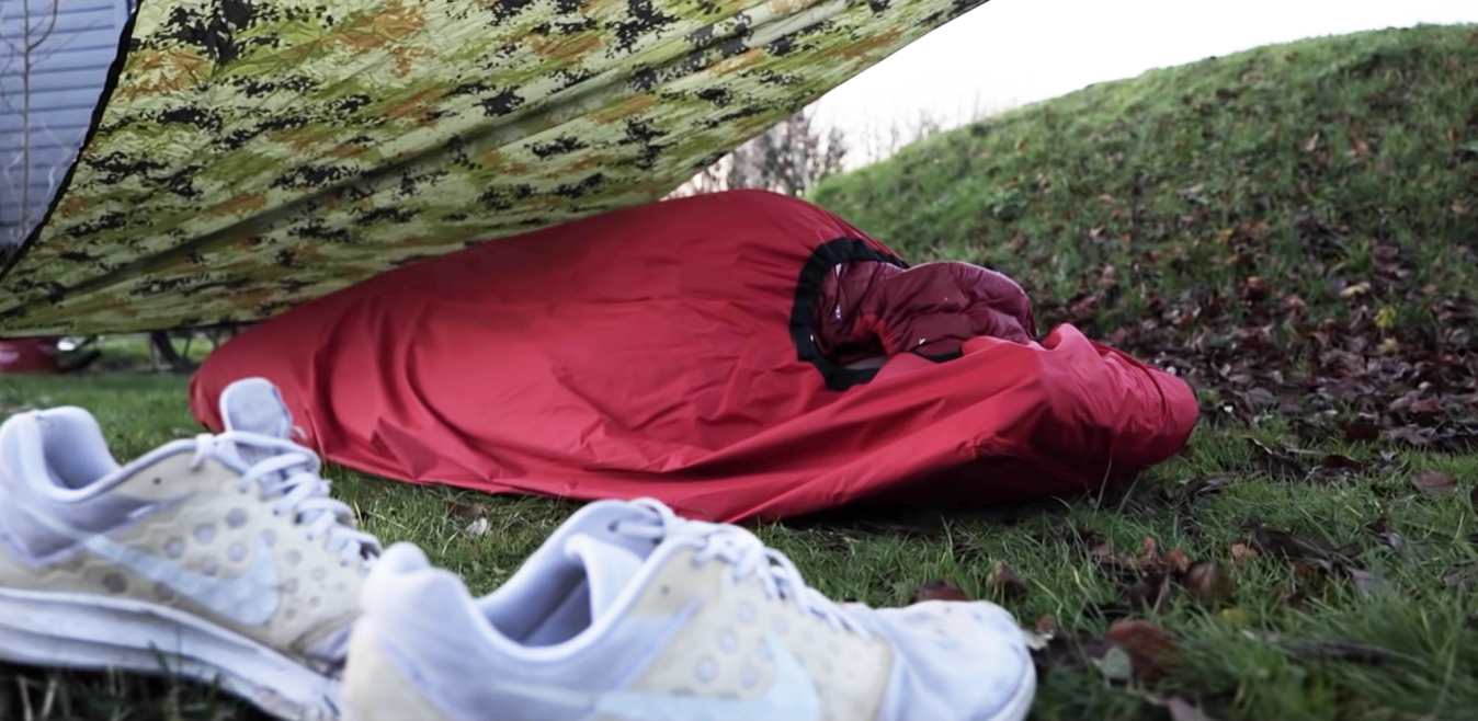 Combined with a tarp, a bivvy bag can be surprisingly comfortable