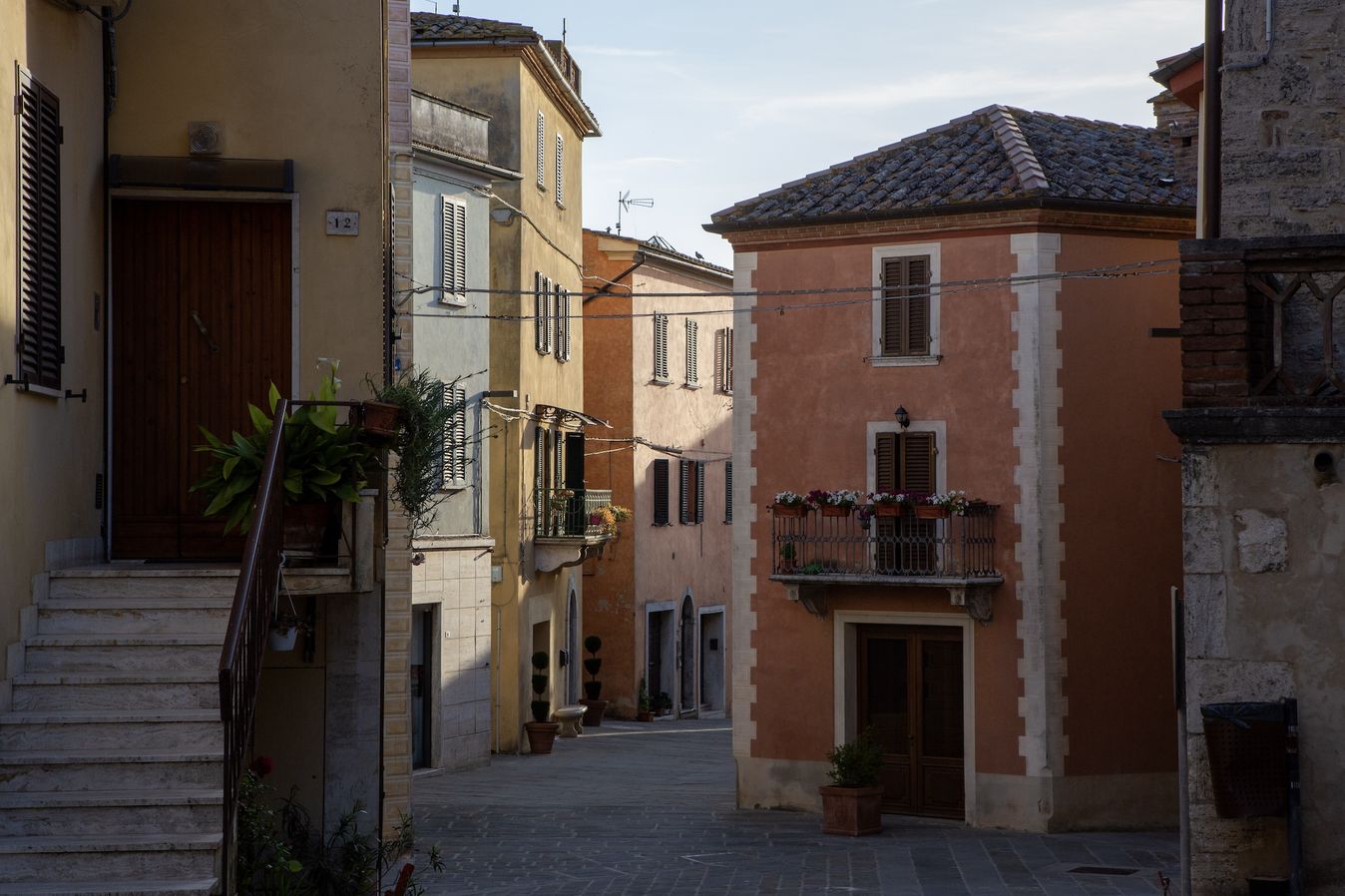 Within the streets of Rapolano Terme