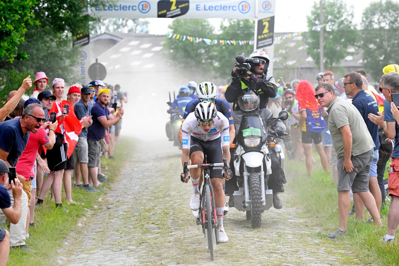 Tadej Pogačar may speak of defensive racing, but his actions on the cobbles of last year's Tour de France were anything but