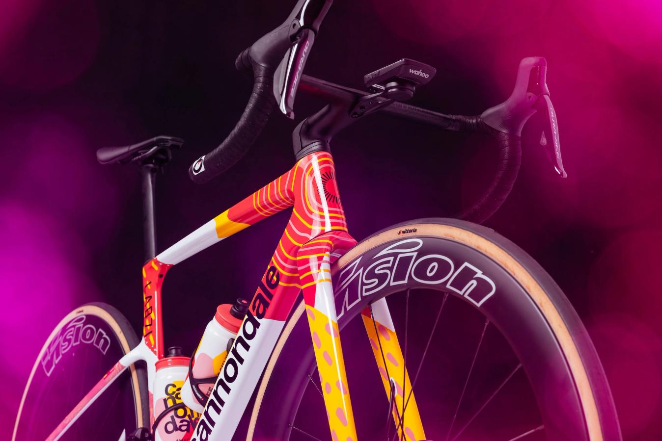 The Cannondale that both teams will ride in 2024 is a colourful affair