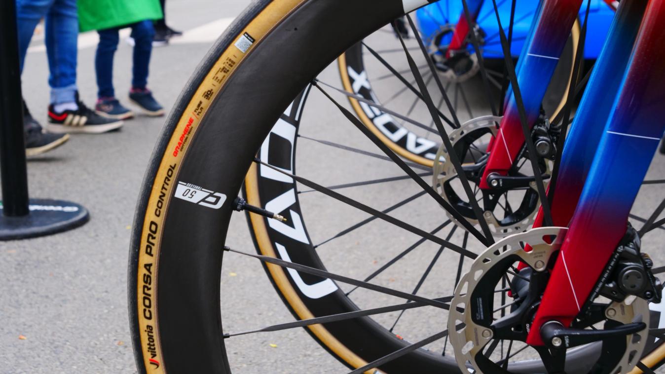 Jayco-AlUla were using 30mm tyres for Roubaix making them some of the narrowest in the race