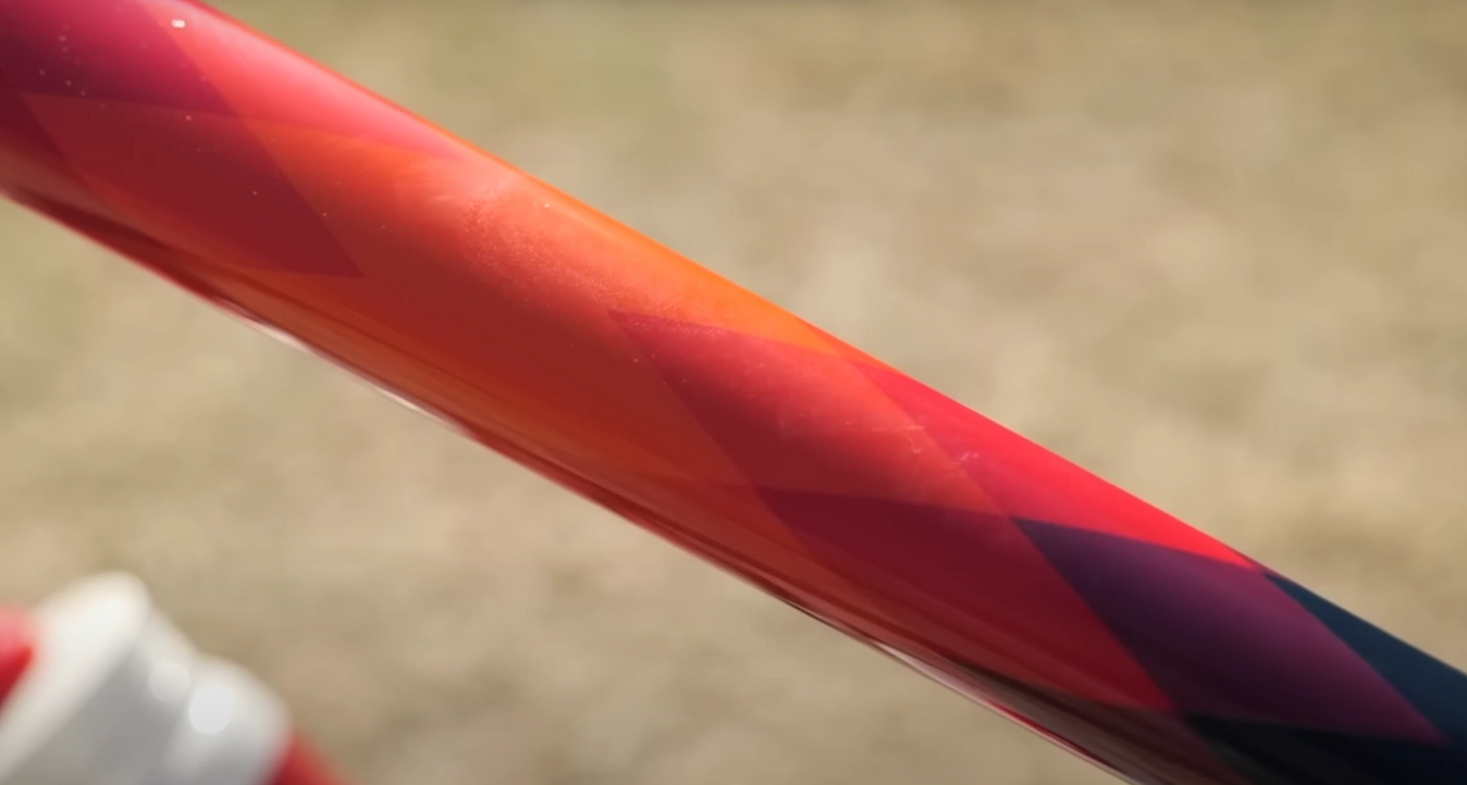 The diamond fade colourway on the top tube