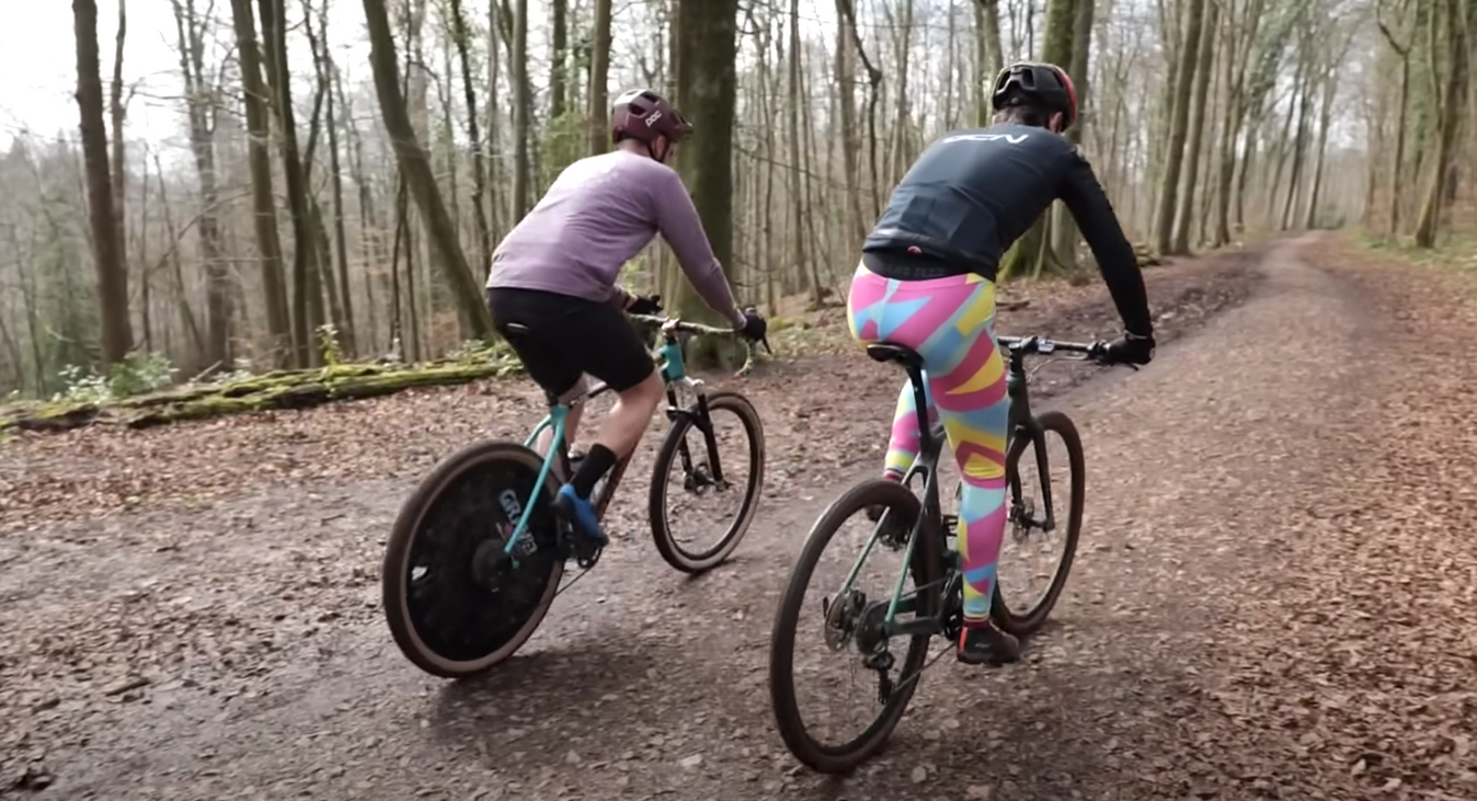 The Canyon Grizl proved to be plenty of fun with both riders enjoying the bike