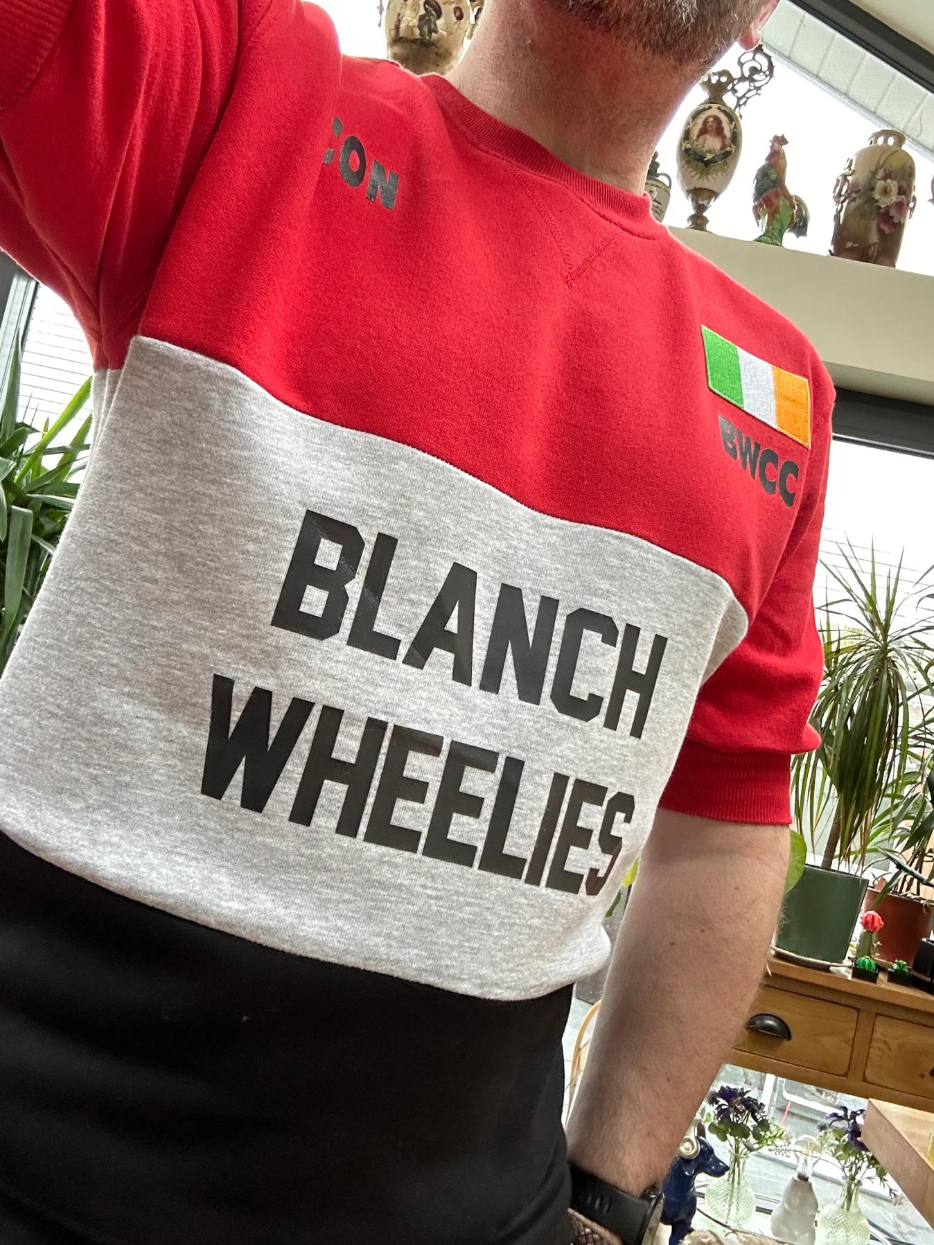 custom designed club sweatshirt for Blanch Wheelies
