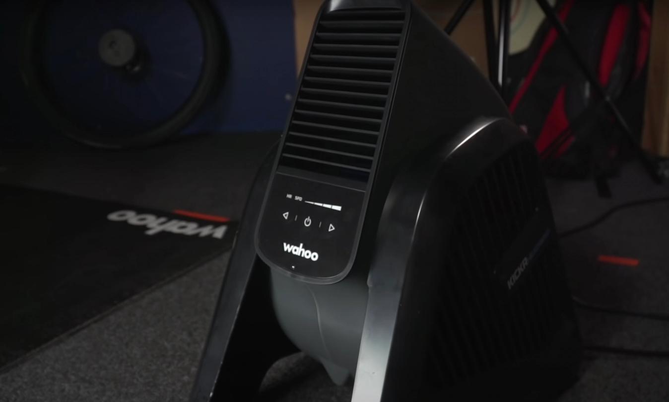 A smart fan like the Wahoo Kickr Headwind varies the amount of air flow it provides based on how hard you are working