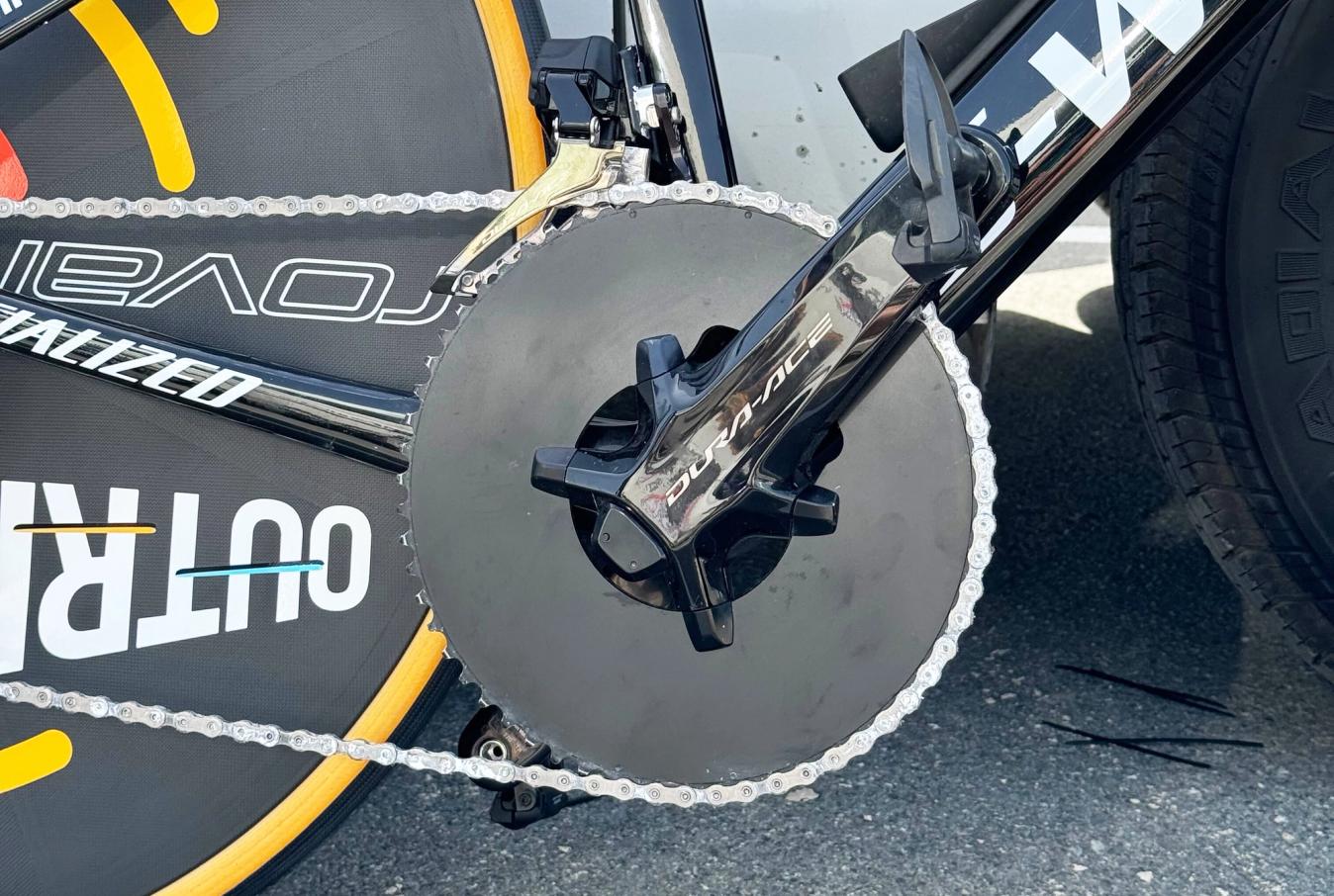 Shimano components dominate the WorldTour peloton and its groupsets are used by 14 of the 18 teams. However, the brand doesn’t offer a 1x groupset as standard, which is why most teams swapped in different chainrings