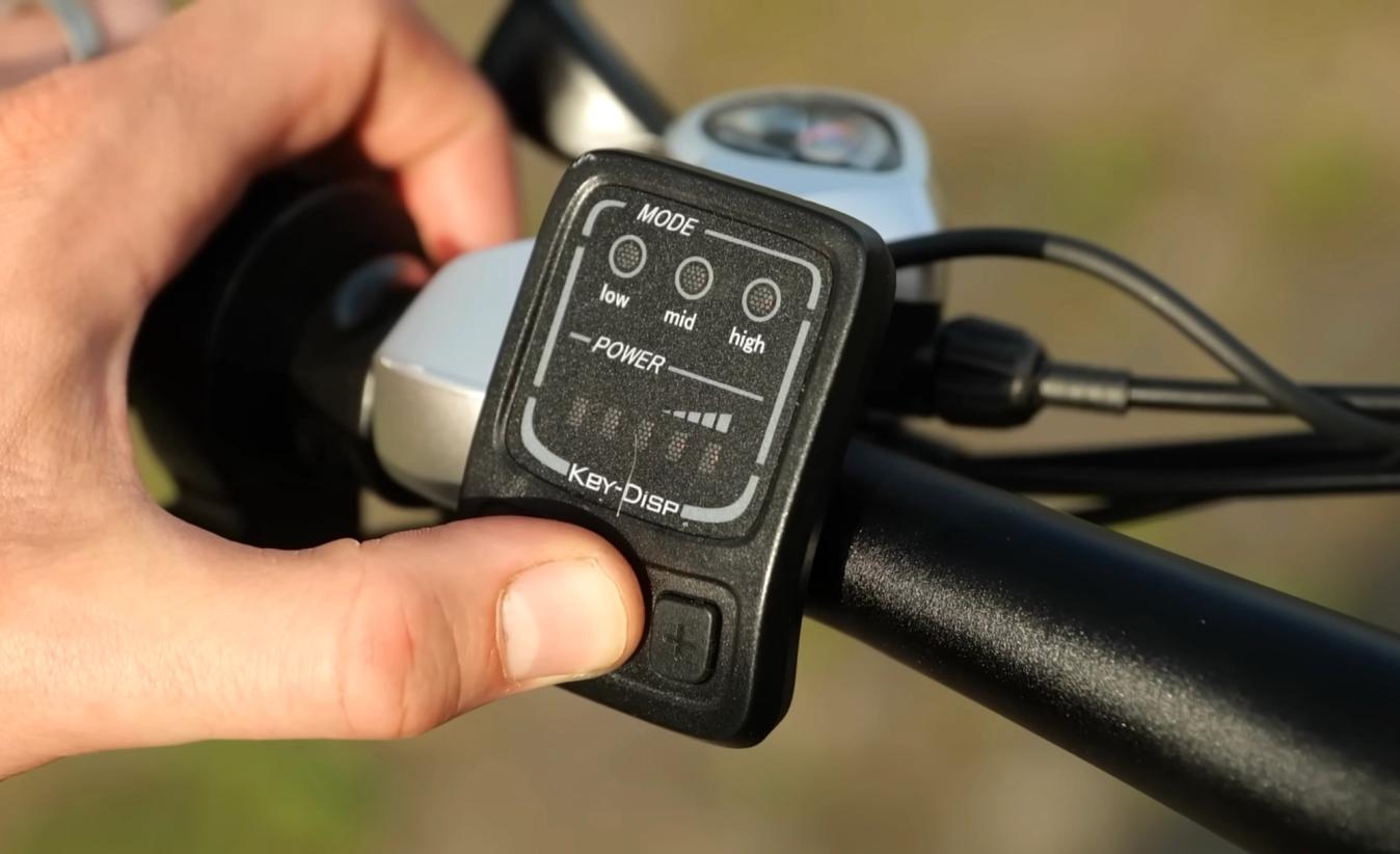 E-bikes usually have a button or panel to choose a mode