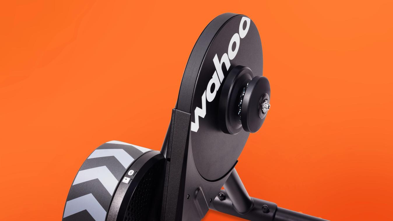 The Wahoo Kickr Core Zwift One replaces the traditional freehub with the Zwift Cog and a virtual shifter 