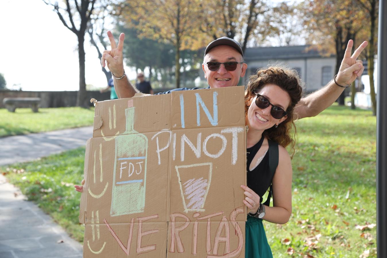 ‘In Pinot, there is truth,’ a play on words from the Latin in vino veritas - in wine there is truth