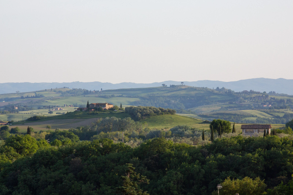 The Tuscan hills, taken from the finish town Rapolano Terme