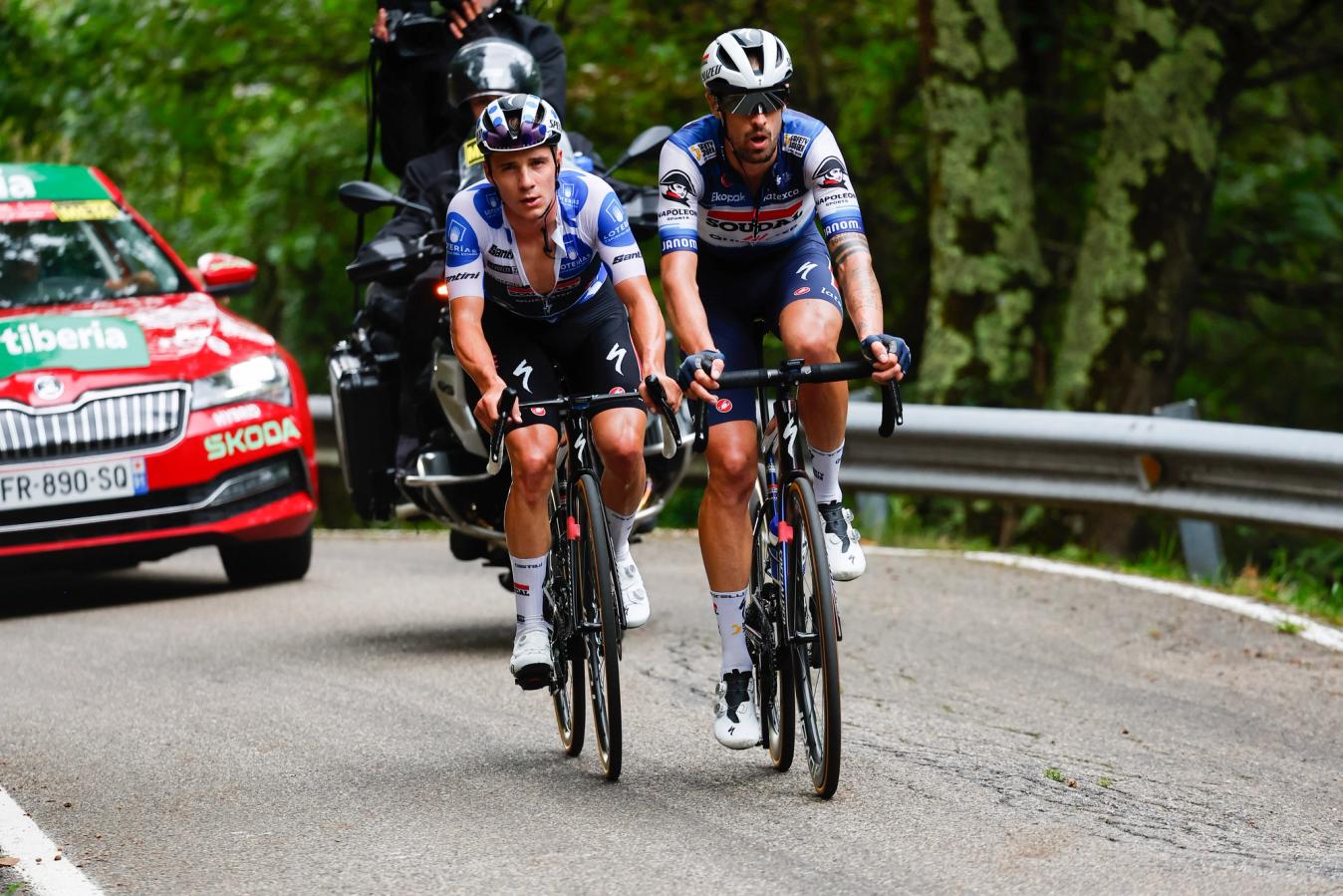 Remco Evenepoel and Mattia Cattaneo go for broke at the 2023 Vuelta a España