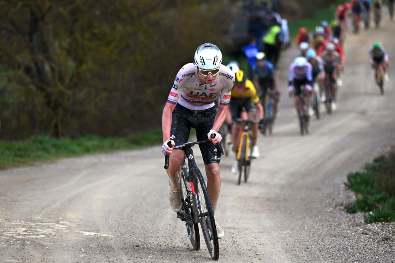 Incredible Tadej Poga?ar wins Strade Bianche after jaw-dropping 81km solo  break | GCN