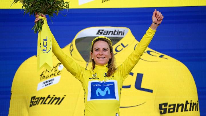 Annemiek van Vleuten (Movistar) won the first edition of the Tour de France Femmes avec Zwift