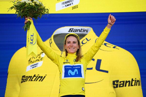 Annemiek van Vleuten (Movistar) won the first edition of the Tour de France Femmes avec Zwift