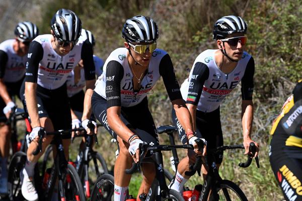 UAE Team Emirates missed out on the podium as Juan Ayuso finished fourth