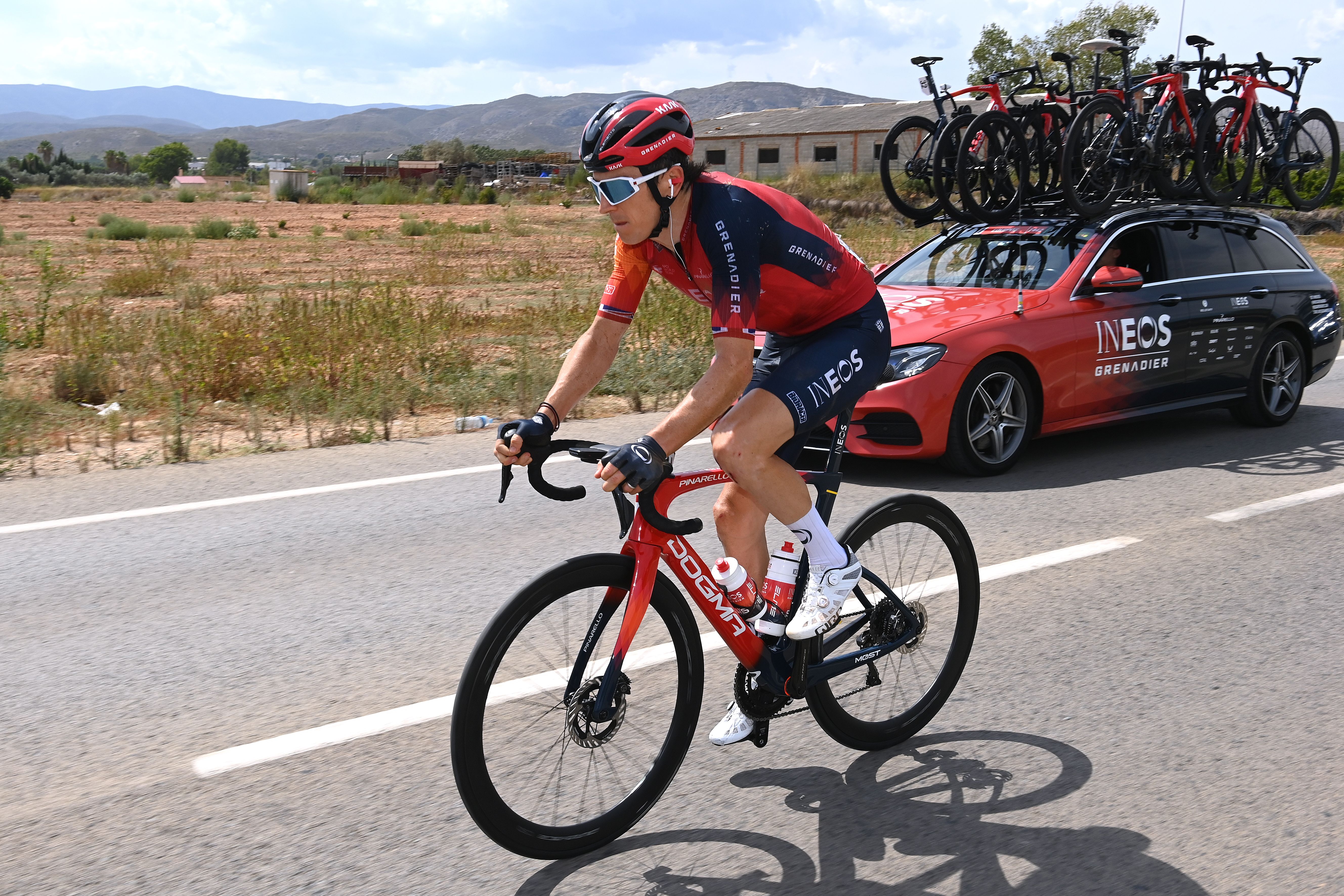Vuelta a España Geraint Thomas loses time after crash on stage 7 GCN