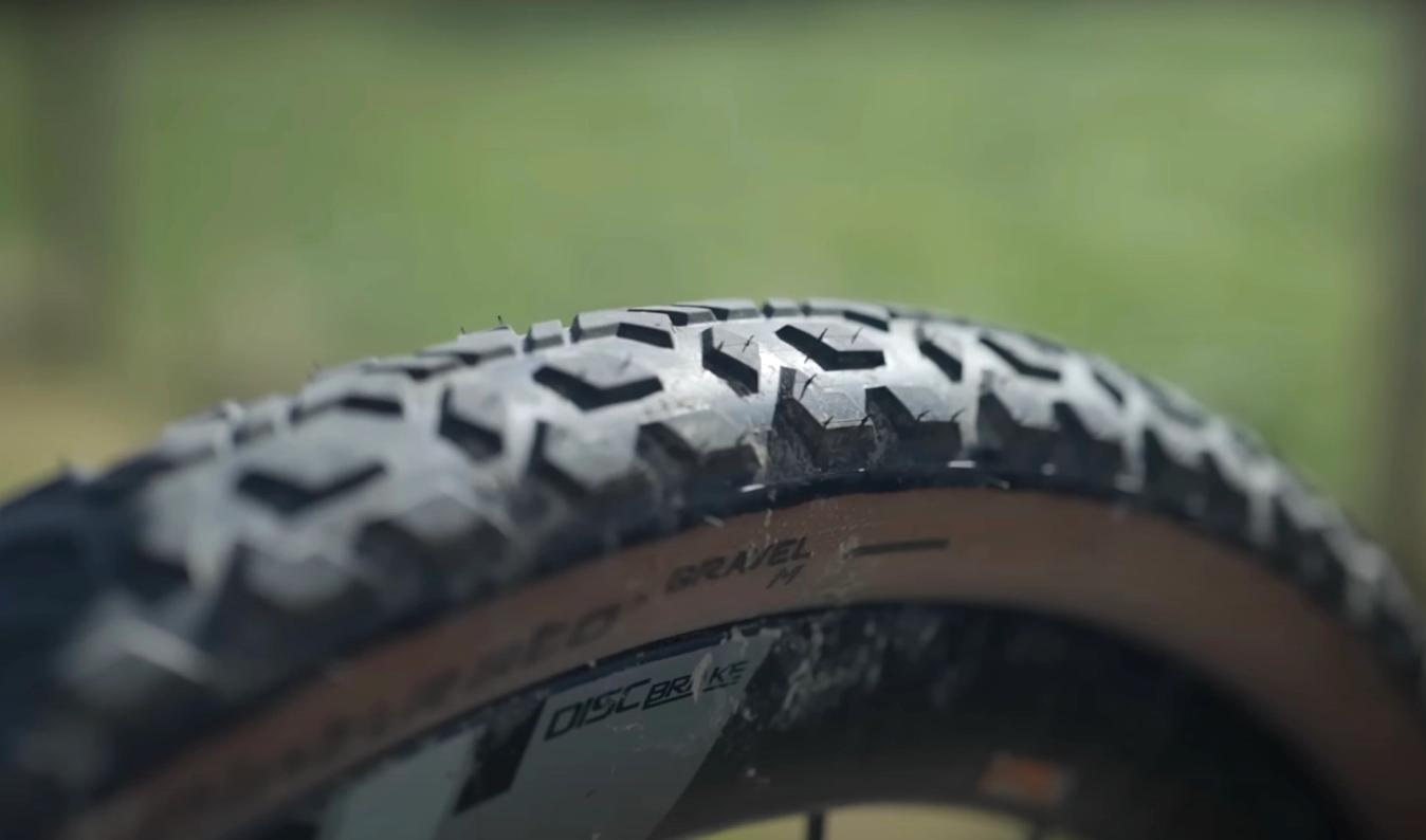 Wide and grippy tyres are a better choice than a super fast road tyre when it comes to bikepacking