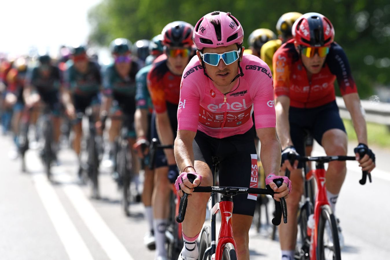 Geraint Thomas led the Giro d'Italia for much of the race in 2023