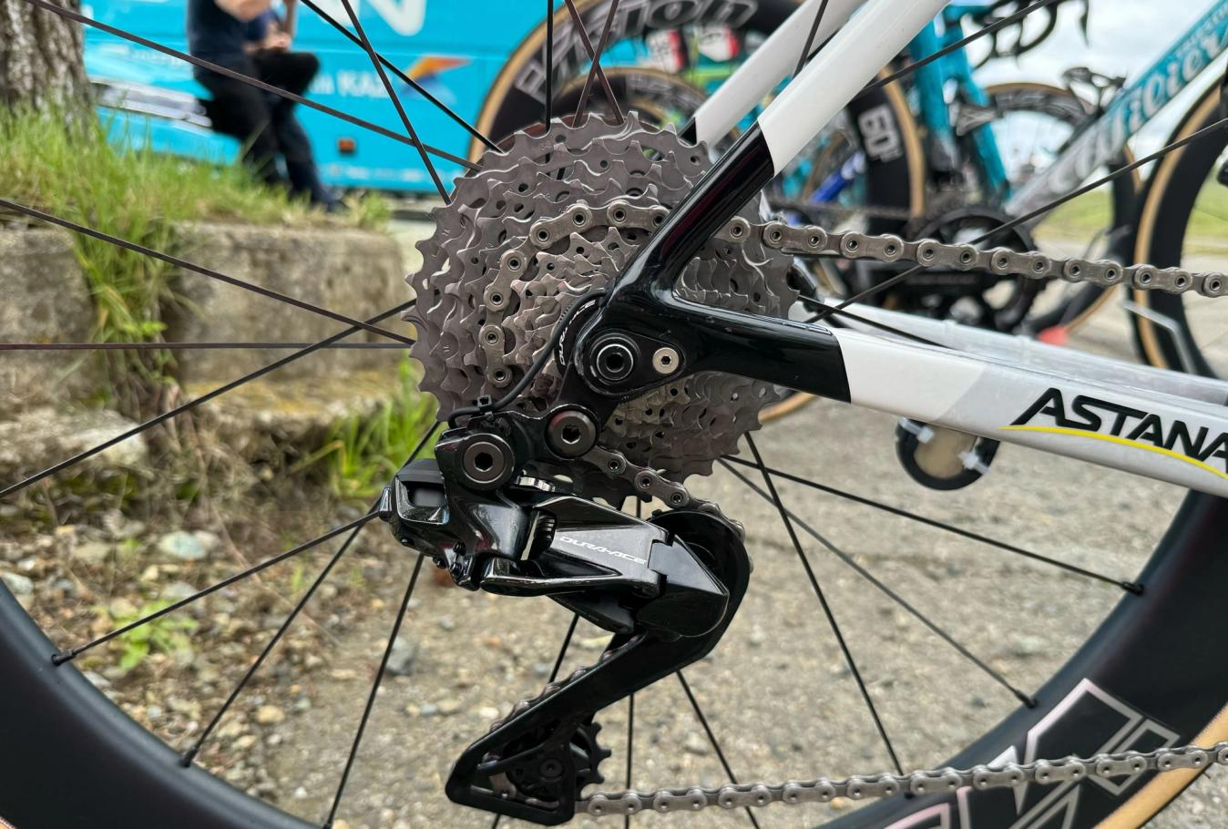 Most Shimano-sponsored riders are taking advantage of 11-34t cassettes, including Velasco