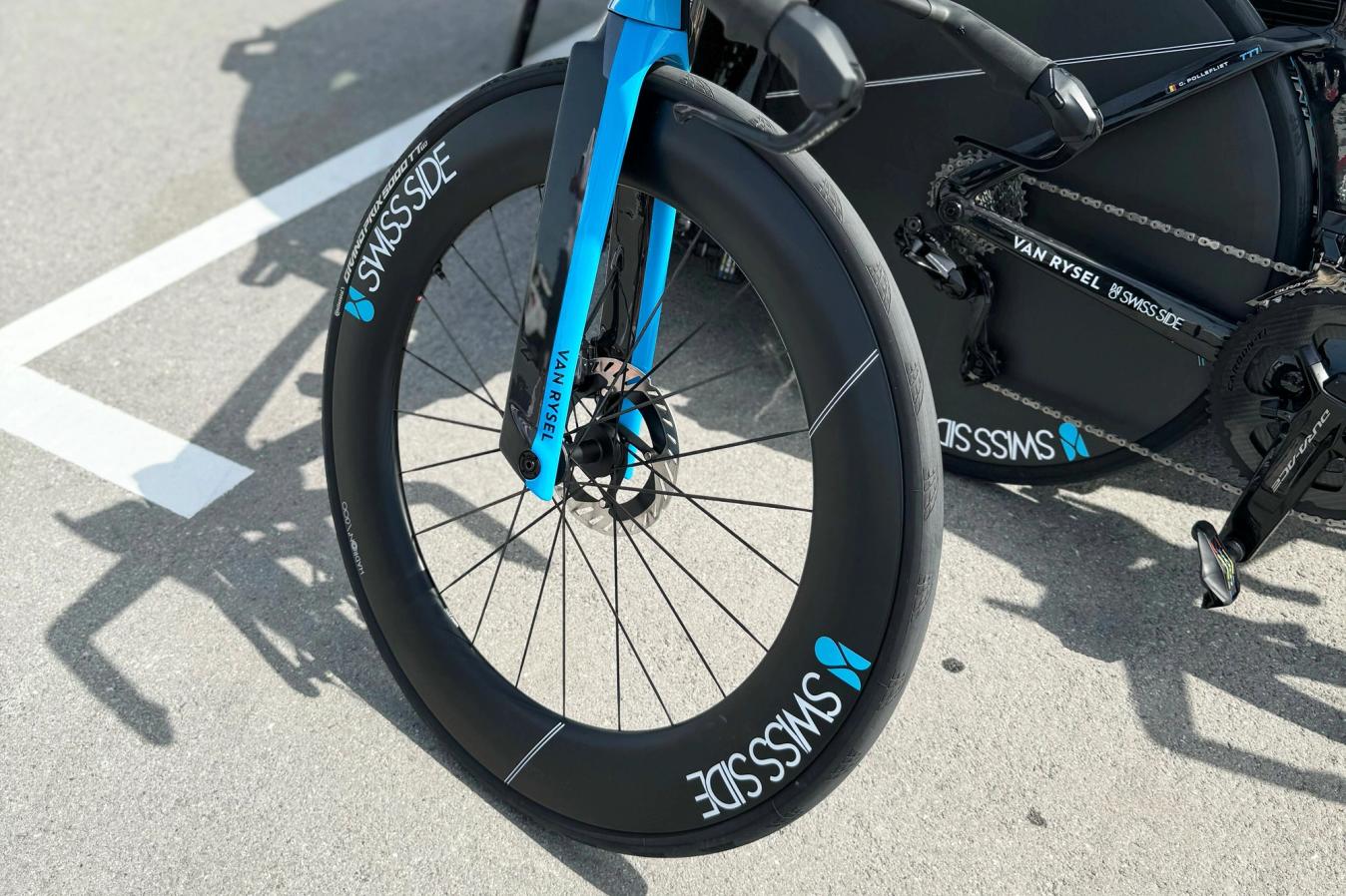 The French brand recruited aerodynamic experts Swiss Side to help with the design of the bike. The Swiss-based company will also provide the team’s wheels in 2024 