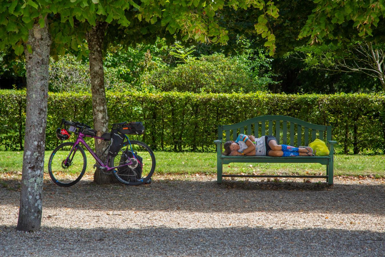 For a few days, North West France was littered with sleeping cyclists
