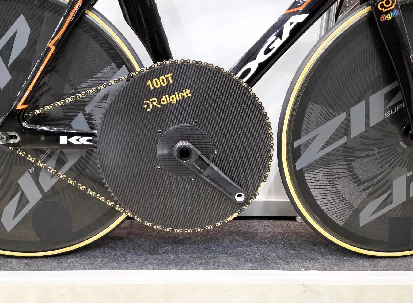 Digirit has taken chainring sizes to the next level with this 100t option