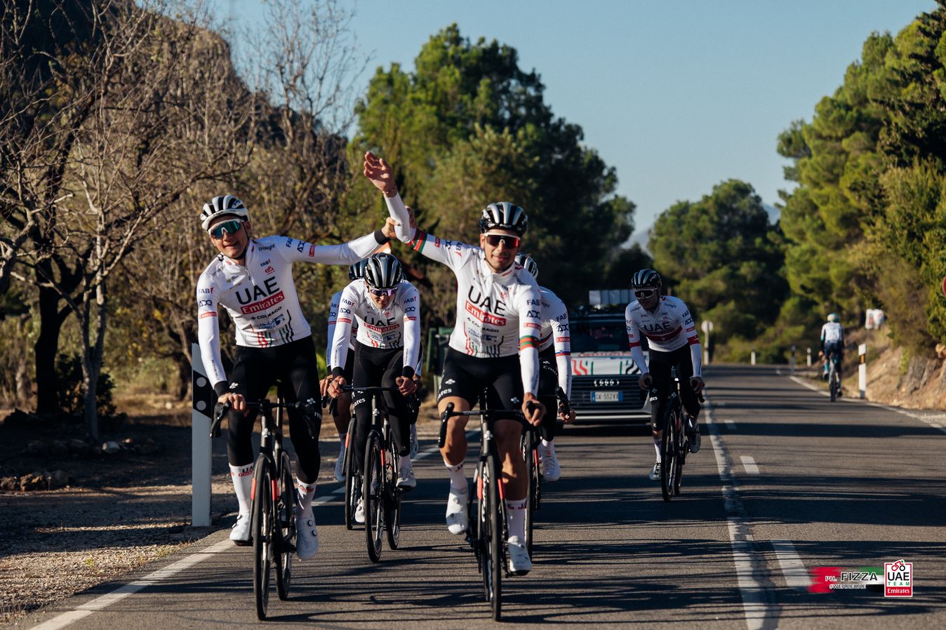 Spirits are high in the UAE Team Emirates camp, as they plot their assault on Visma-Lease a Bike's Grand Tour strangehold