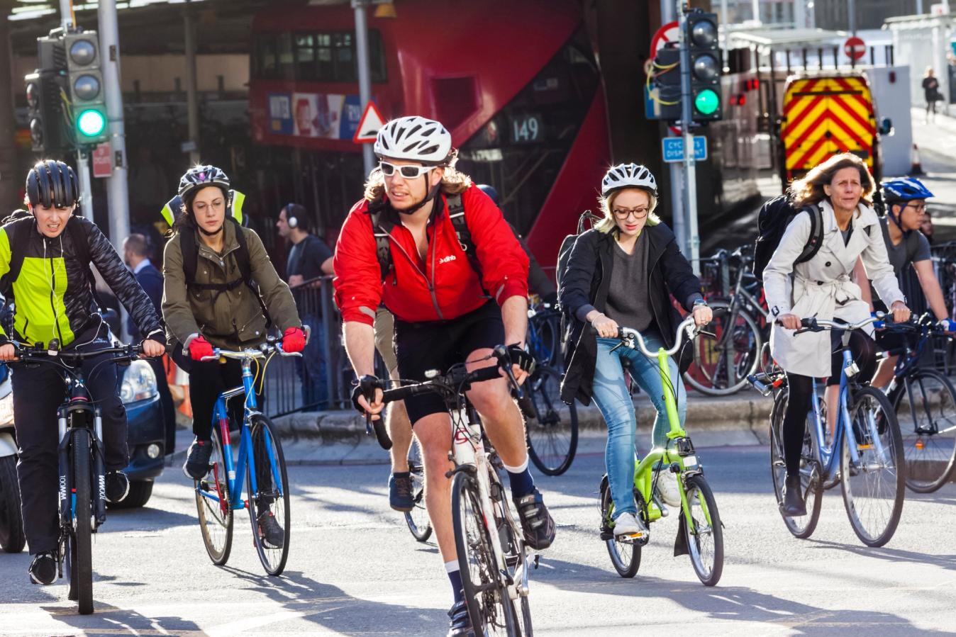 You can ride to work in the clothes or cycling gear you already own