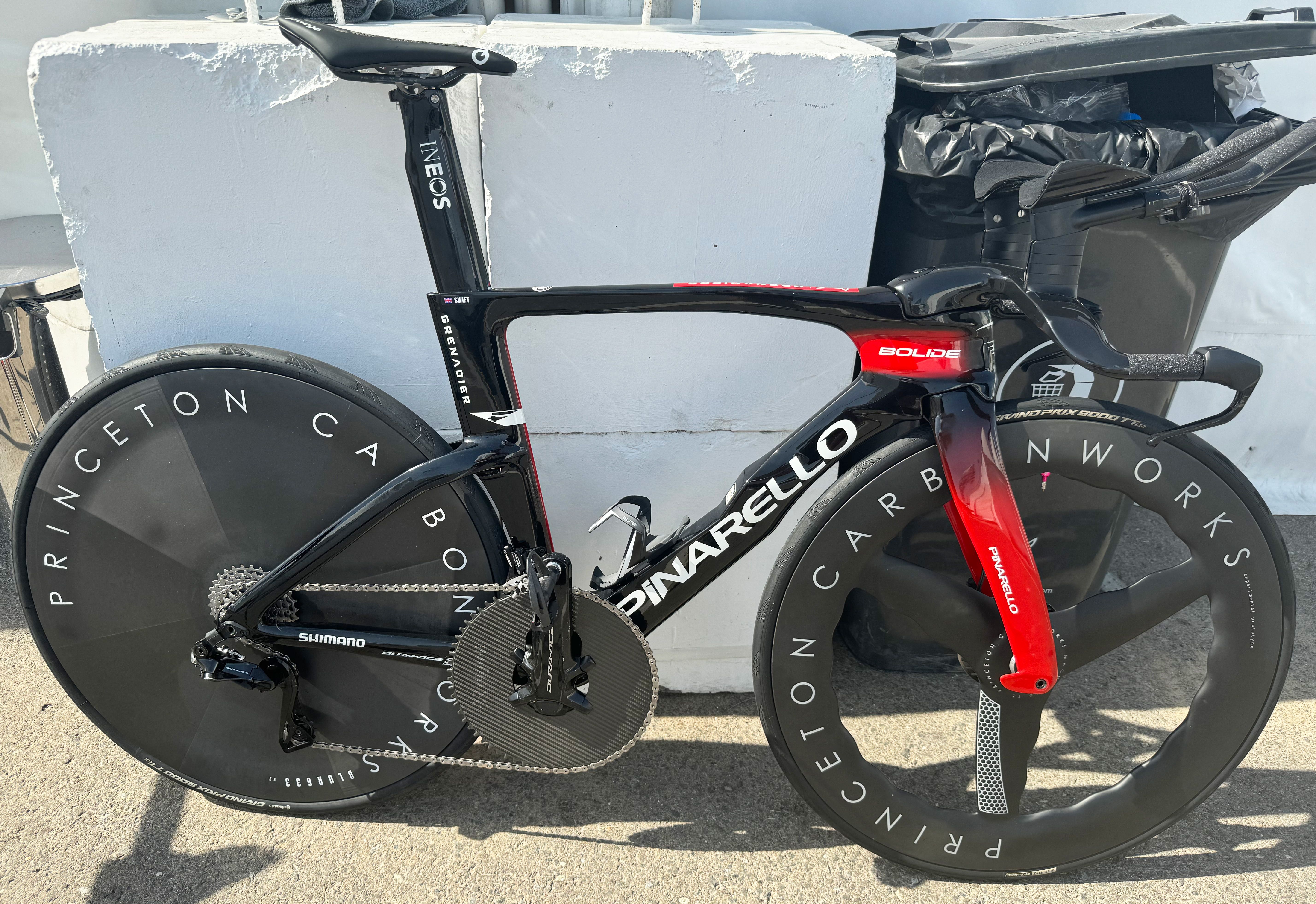 Pro bike: Ben Swift's Pinarello Bolide TT with 66-tooth track