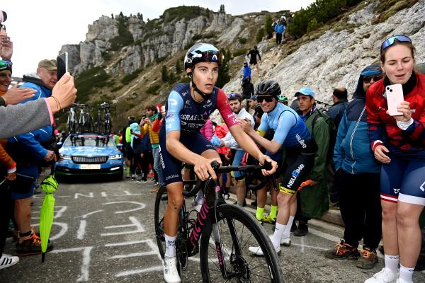Matthew Riccitello in the Dolomites in the 2023 Giro d'Italia