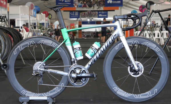 Peter Sagan's Specialized Allez Sprint from the 2019 Tour Down Under
