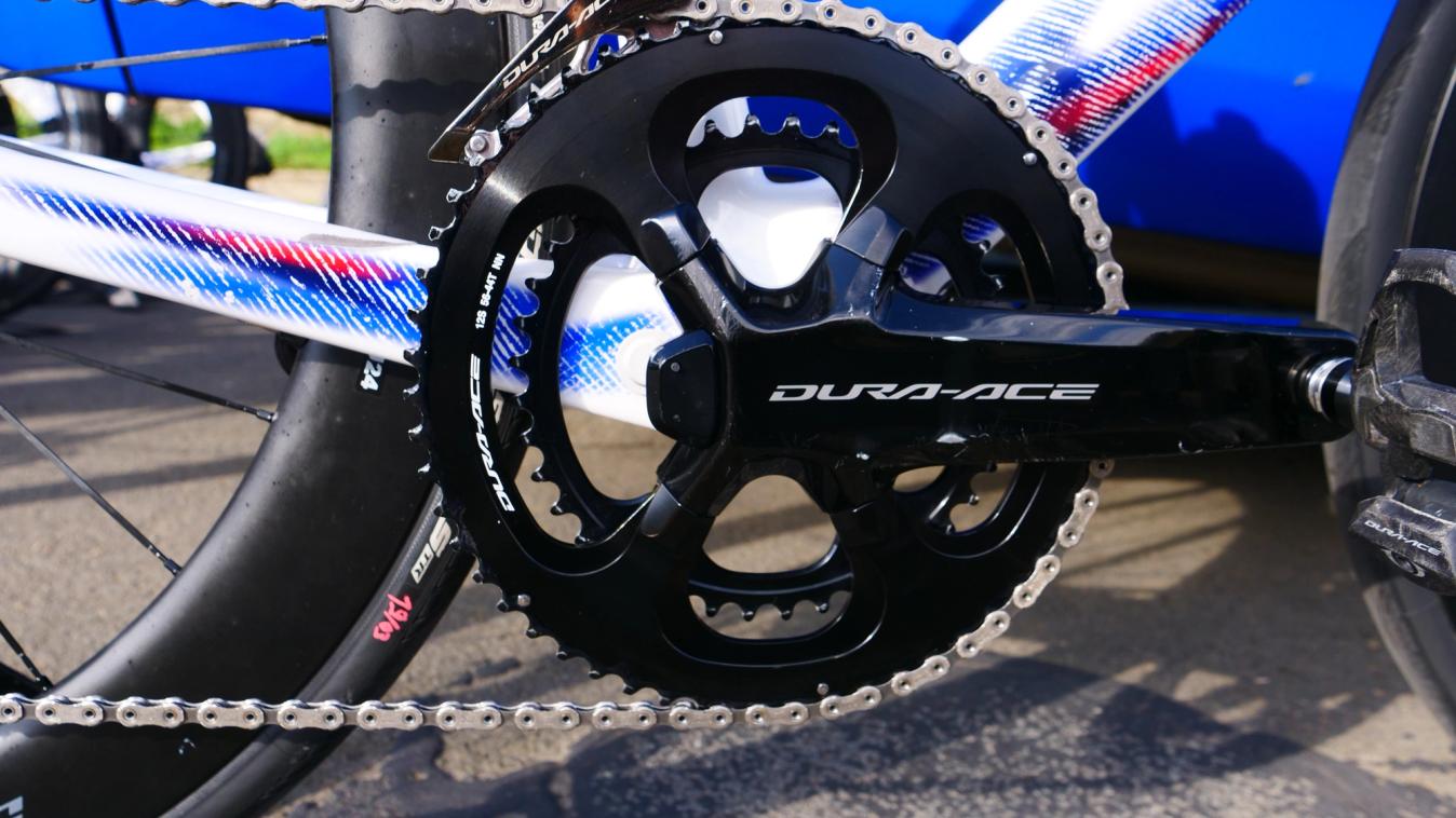 Laurence Pithie was running 56/44 chainrings for Gent-Wevelgem