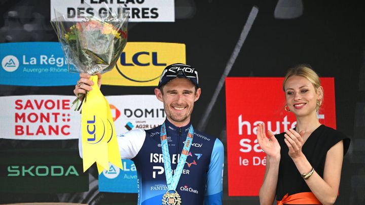 Derek Gee finished third overall at the Critérium du Dauphiné