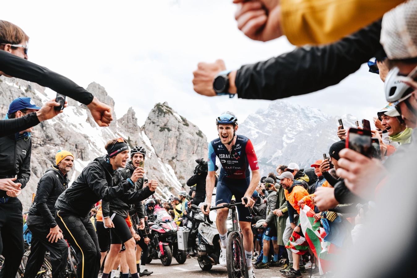 Derek Gee was everywhere in the 2023 Giro d'Italia, including the cross-hairs of the photographers on the race