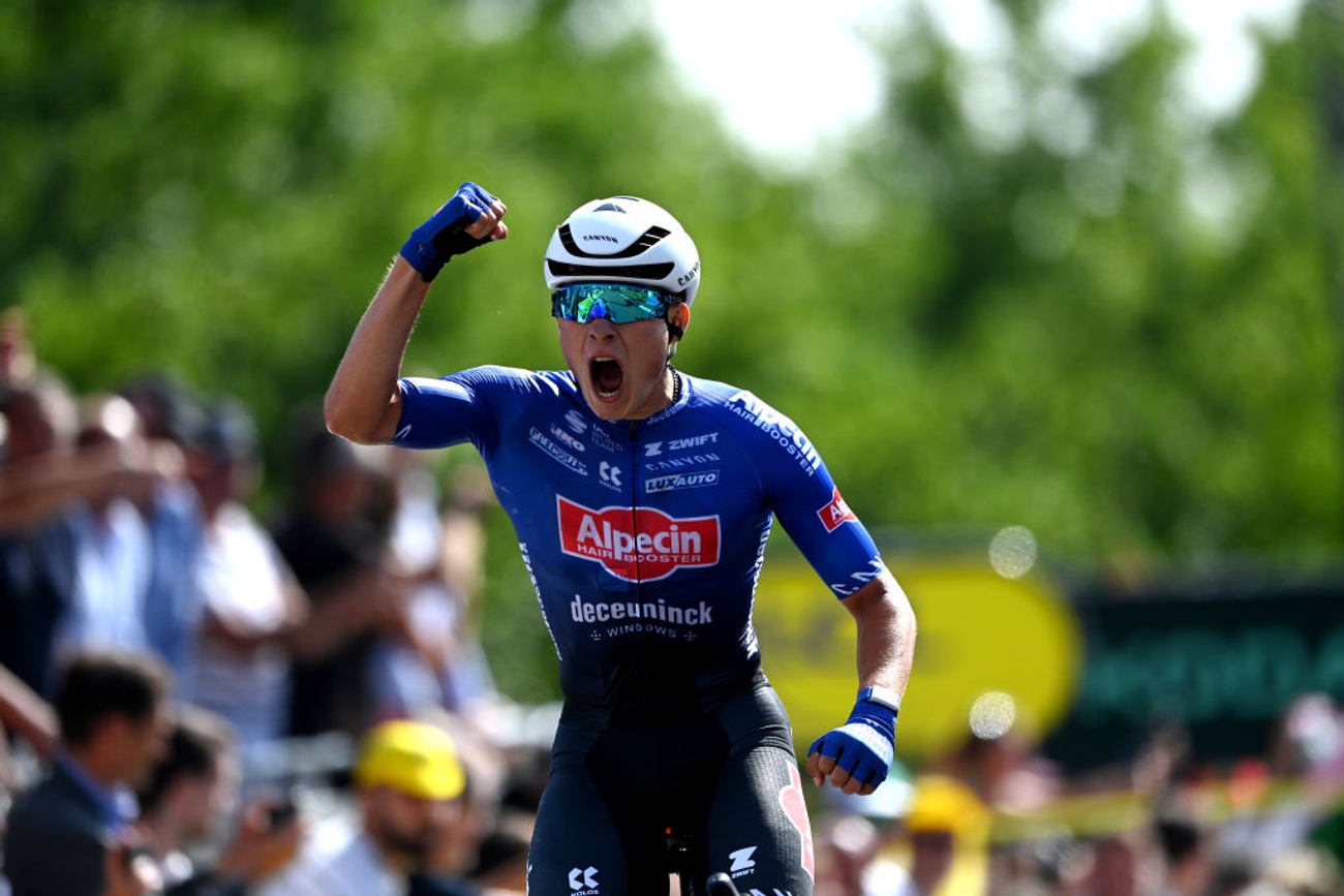Belgium's Jasper Philipsen sprints to third stage win in Tour de