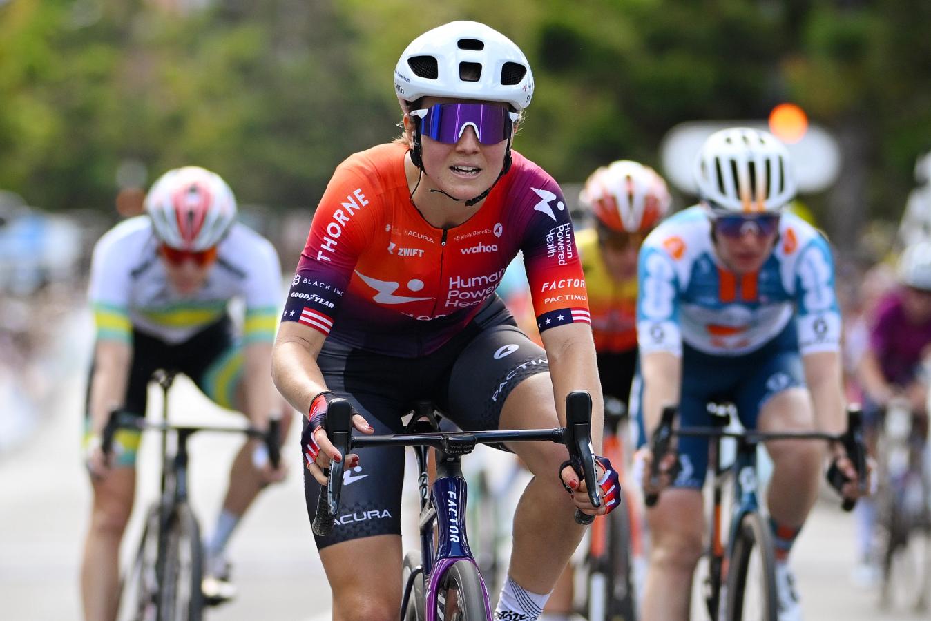 Ruth Edwards is perhaps the most high-profile signing for Human Powered Health, with the American coming out of retirement to ride in the team's distinctive orange