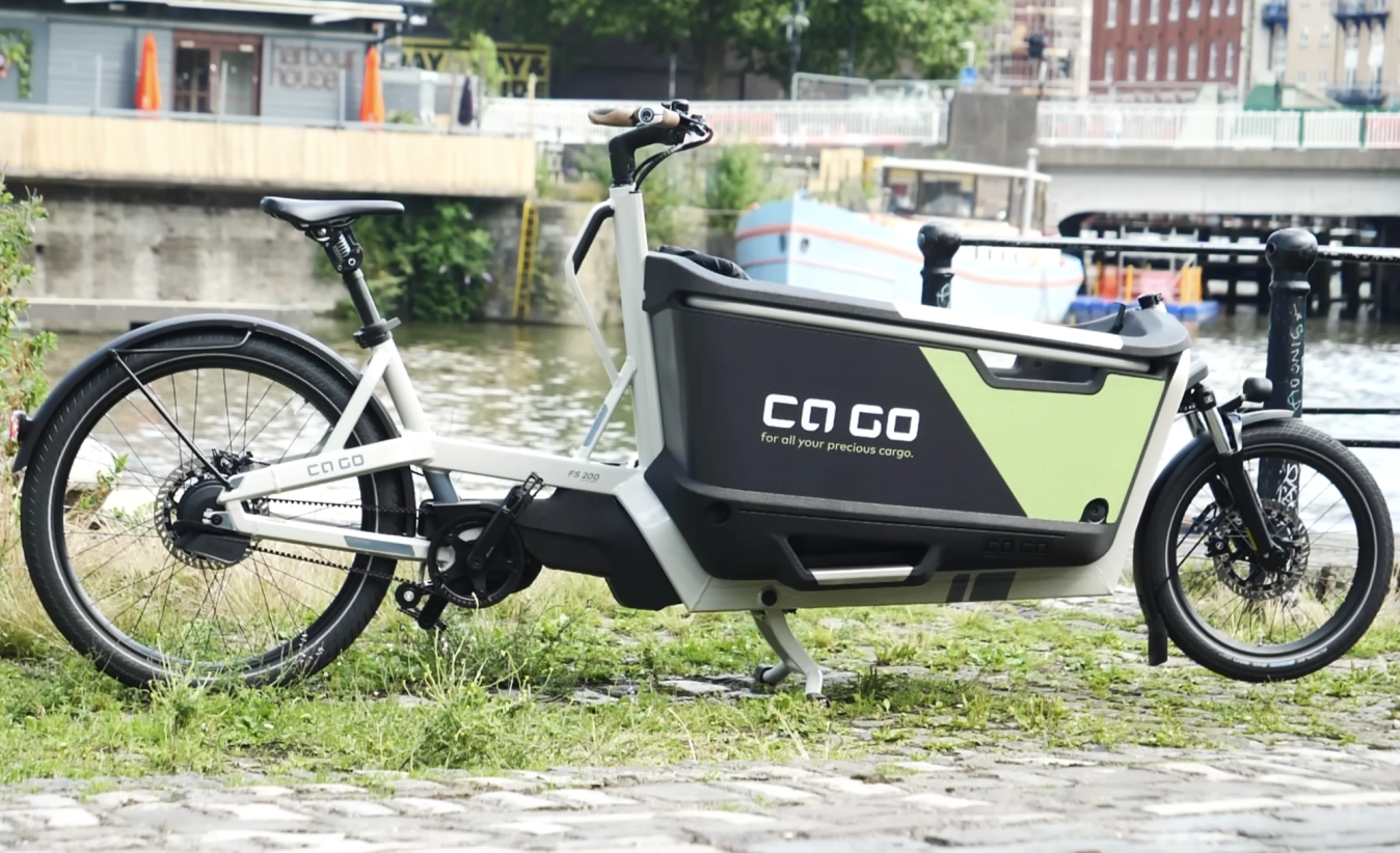 The Ca Go cargo bike can carry 200L within it's front trunk