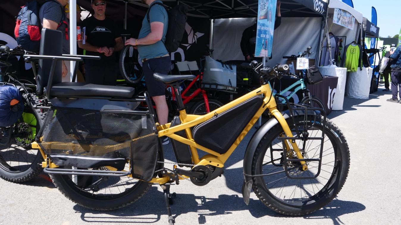 Tern's Orox is marketed as an adventure-ready e-cargo bike