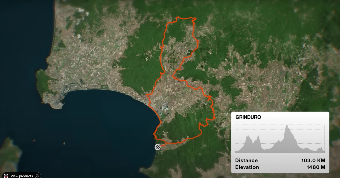 The Grinduro Italia route
