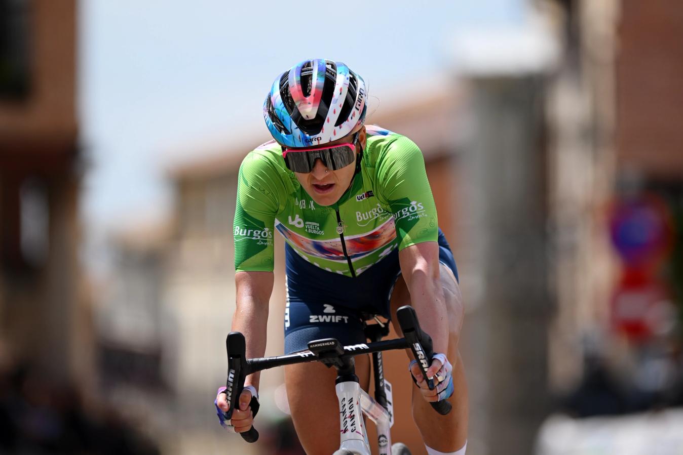 Chloé Dygert was rubbing shoulders with Lorena Wiebes in the sprints at the Vuelta a Burgos last week. 