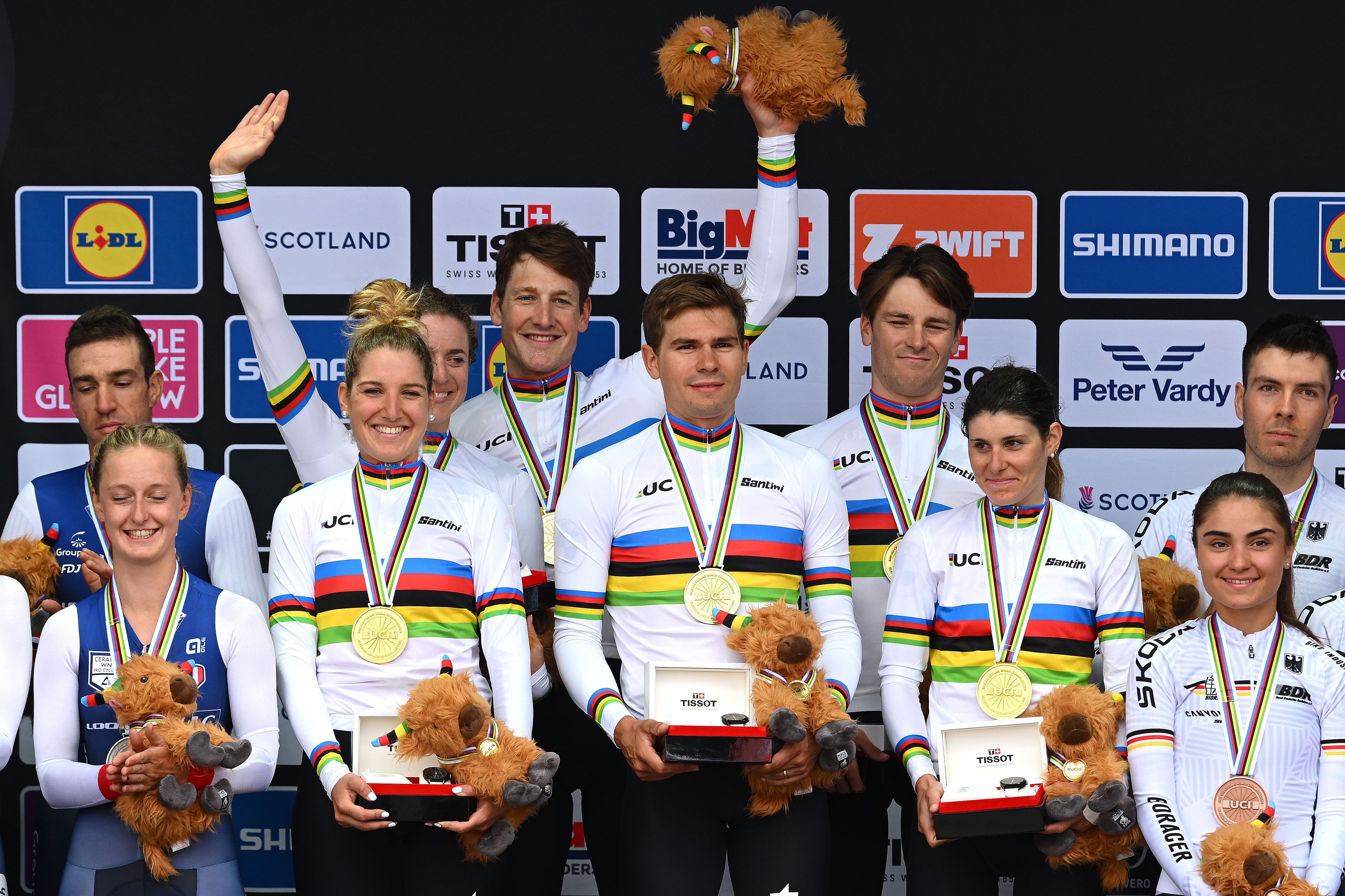 rainbow jersey meaning cycling