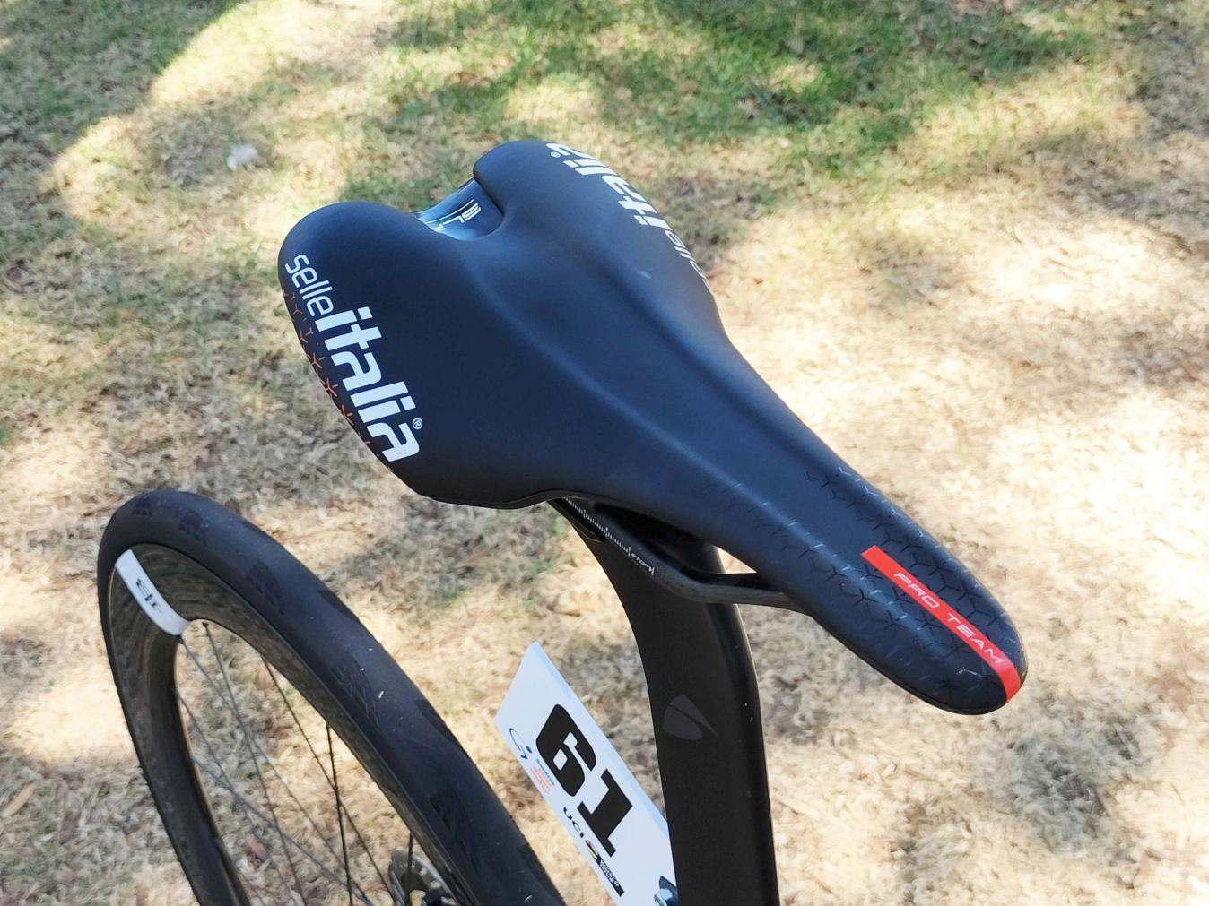 The Selle Italia SLR Boost was George Bennett's saddle of choice