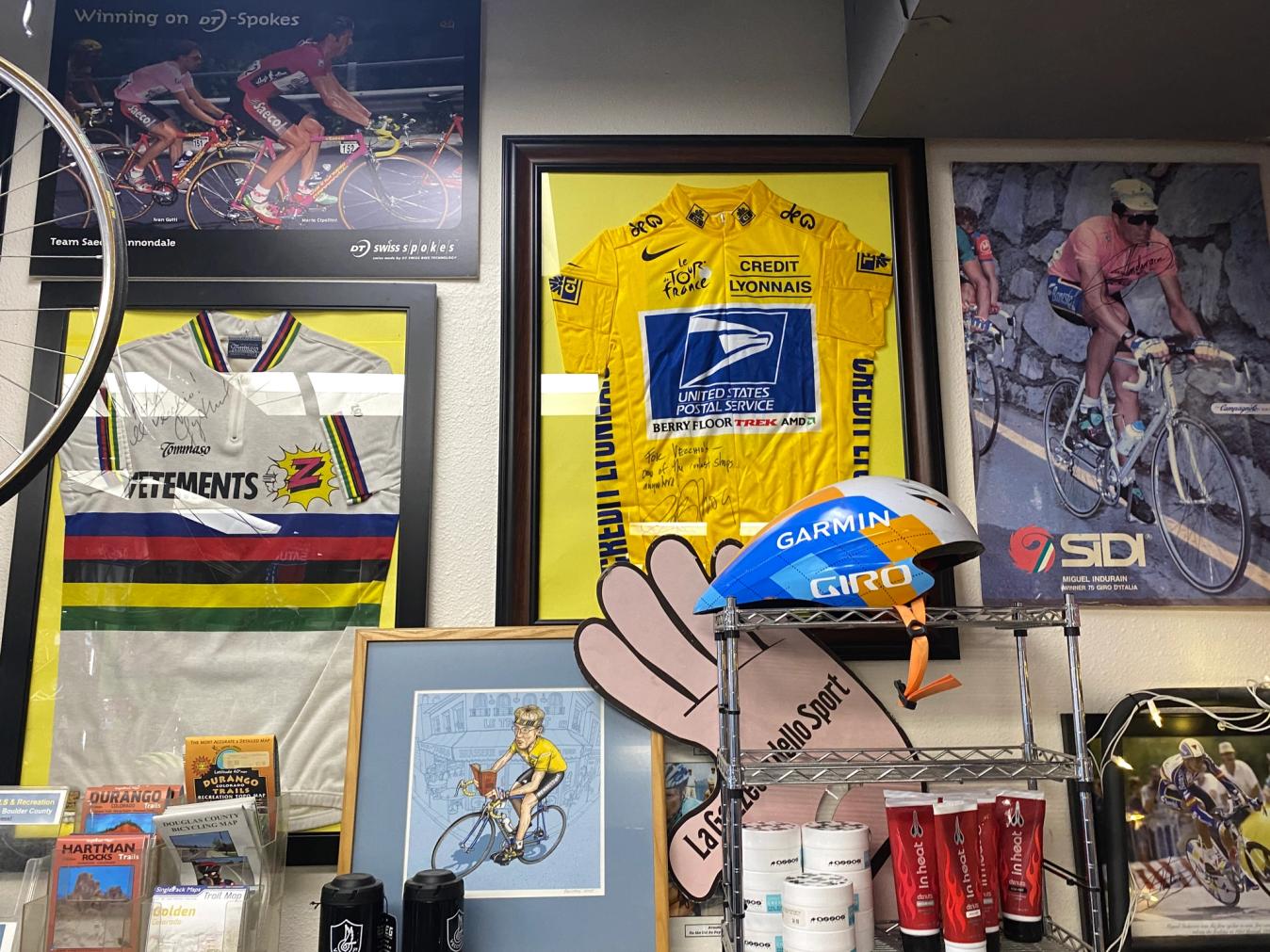 How would Greg LeMond and Lance Armstrong feel about having their signed jersey's next to each other? We can only guess