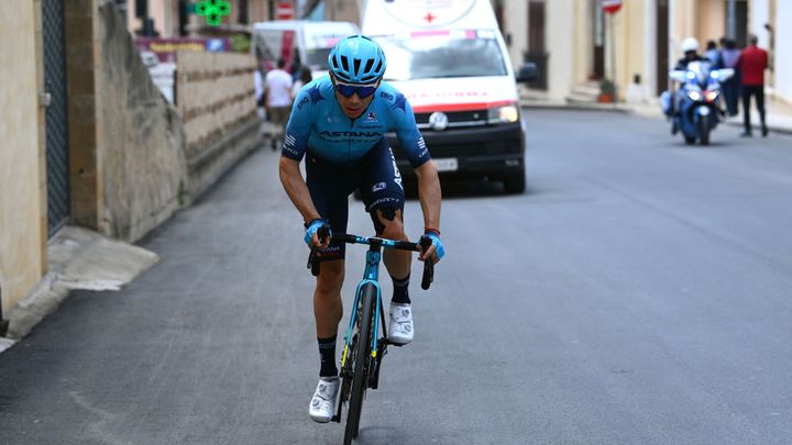 Miguel Ángel López in action at the 2022 Giro d'Italia