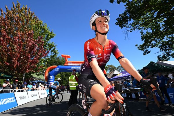 Ruth Edwards cut a relaxed figure during her WorldTour return in Australia