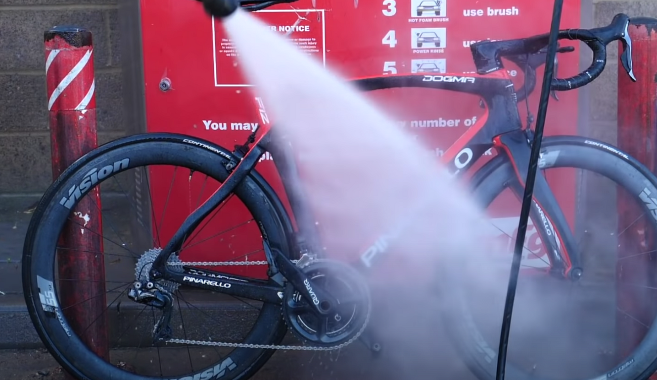 Be careful when using a jet washer not to damage your bike