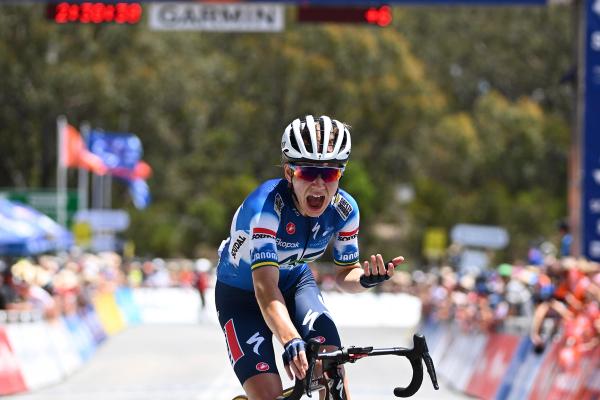 Sarah Gigante won the final stage of the Tour Down Under in commanding fashion