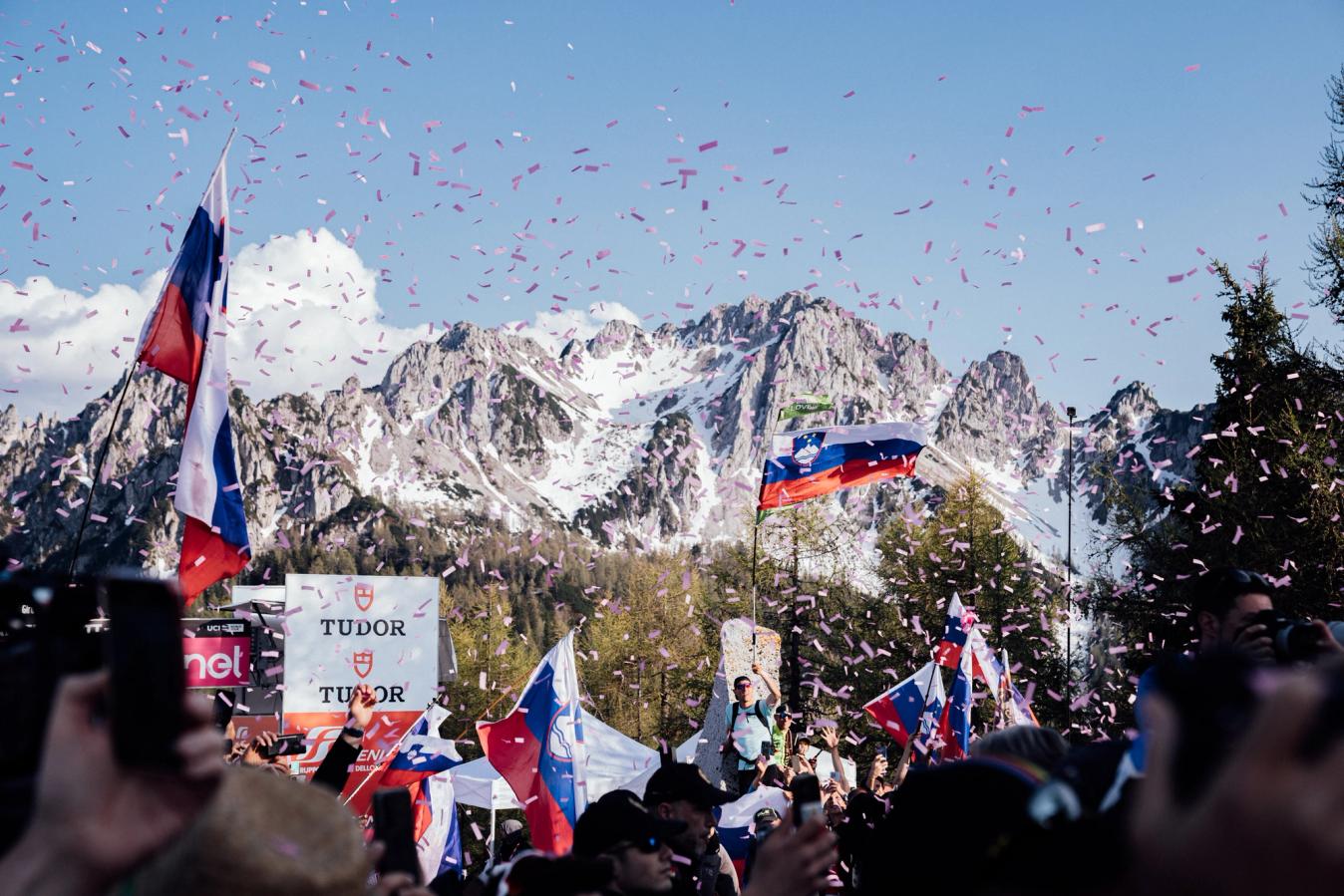 For the day on Monte Lussari, the Giro d'Italia became the Giro of Slovenia