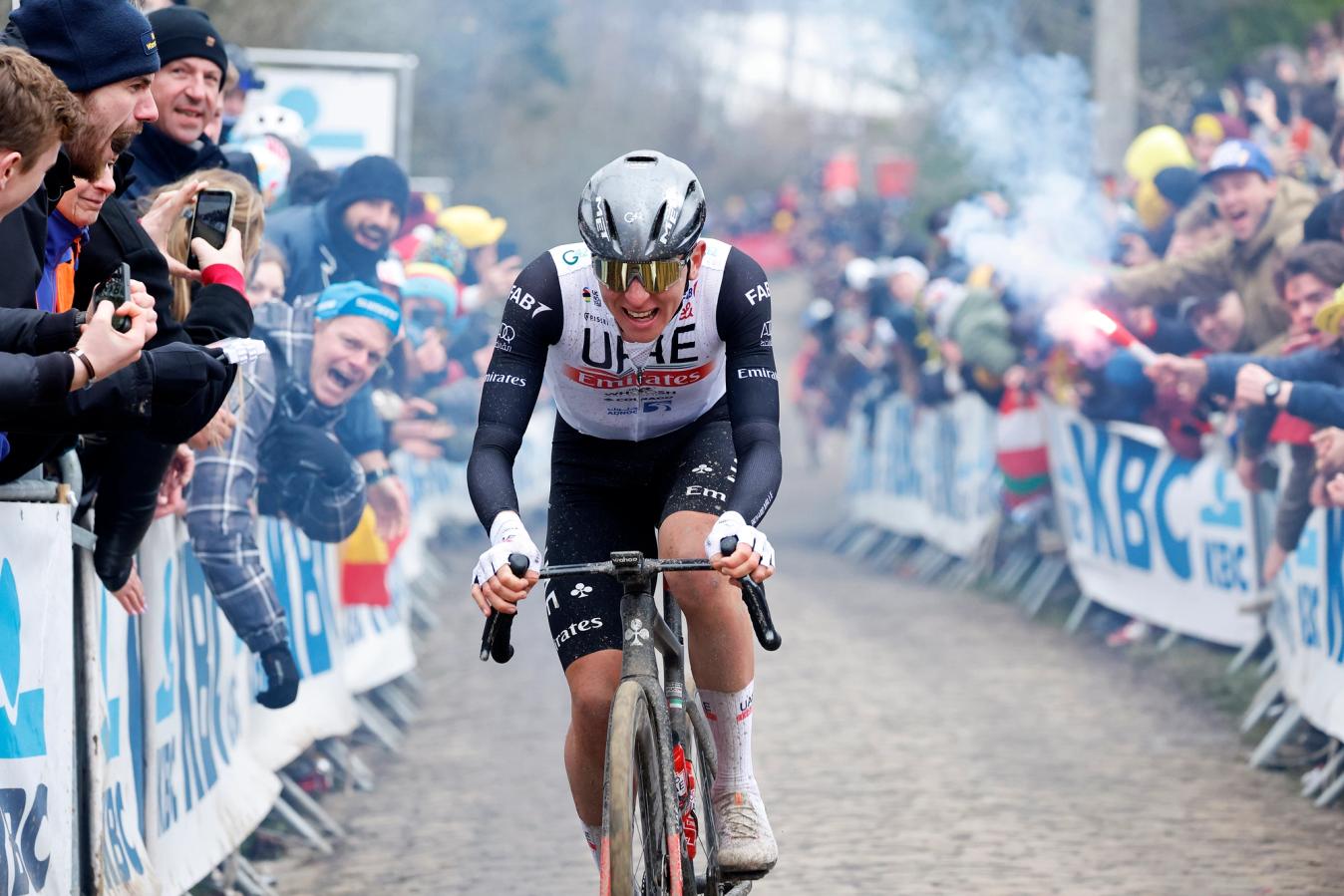 Tadej Pogačar was reward for his solo attack in last year's Tour of Flanders